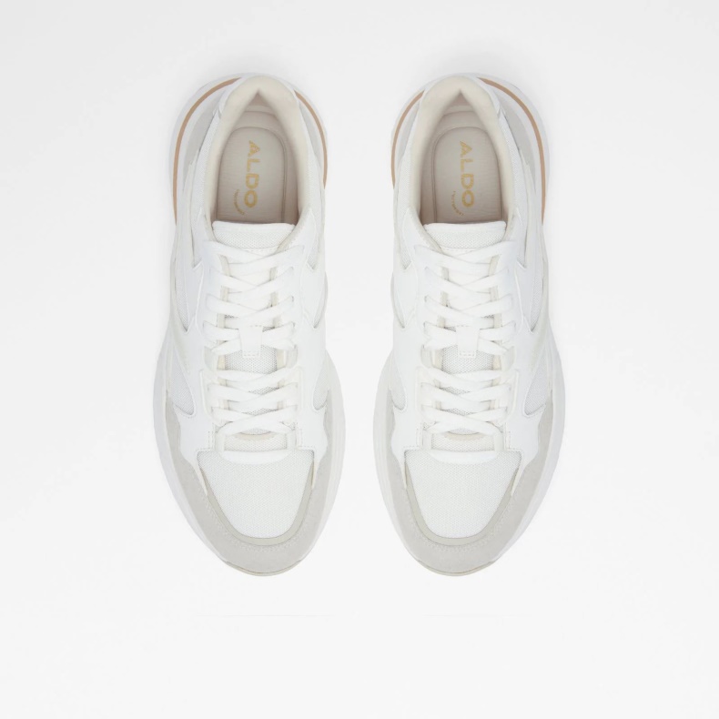 Luno Lave Sneakers Med Snørebånd, Hvid Aldo