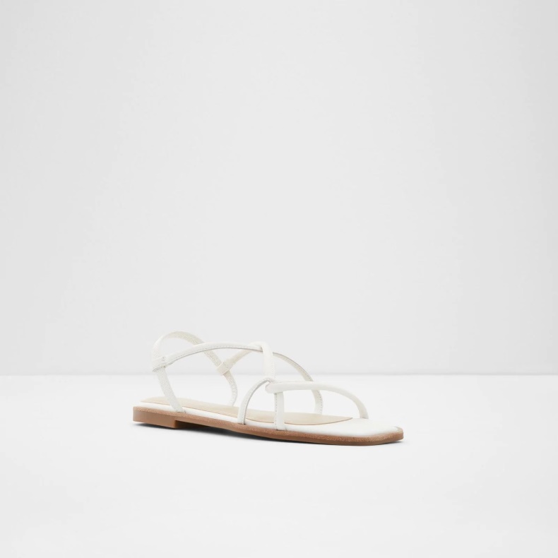 Hvide Toosieflex Flade Sandaler Fashion Aldo