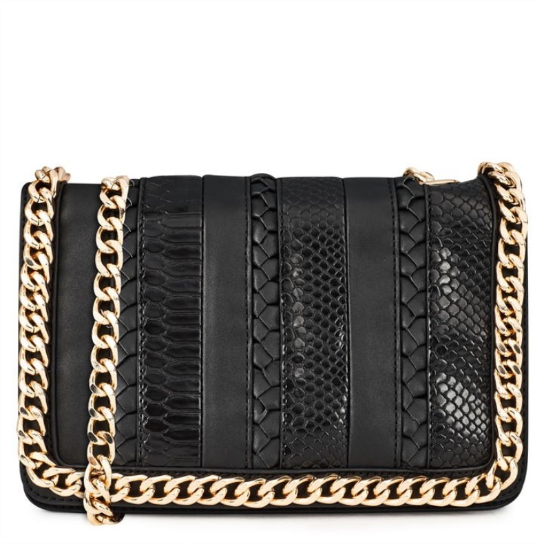 Aldo Vævet Greenwald Crossbody Taske Aldo Fashion Jet Black