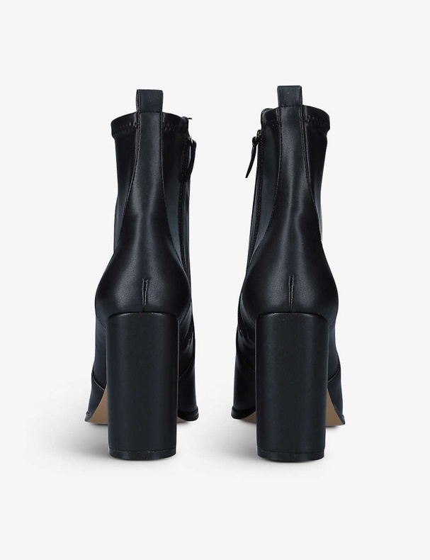 Sorte Mode Aldo Aurla Ankelstøvler Med Hæl I Imiteret Læder