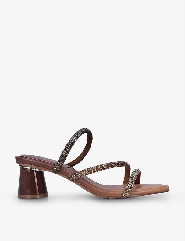 Edawen Strappy Udsmykkede Sandaler Brun/andre Aldo Mode