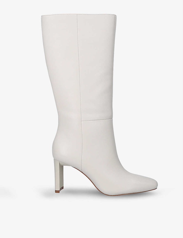 Fashion Aldo Hvid/oth Lille Læder Knæhøje Støvler