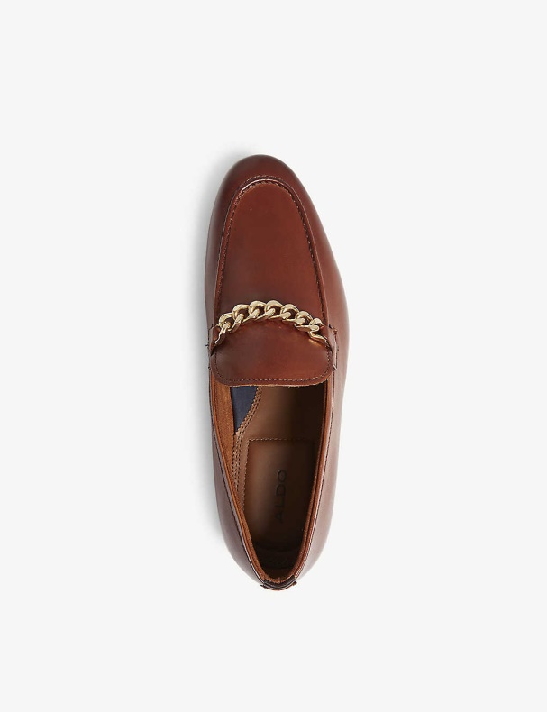 Royton Læder Loafers Cognac Aldo Mode