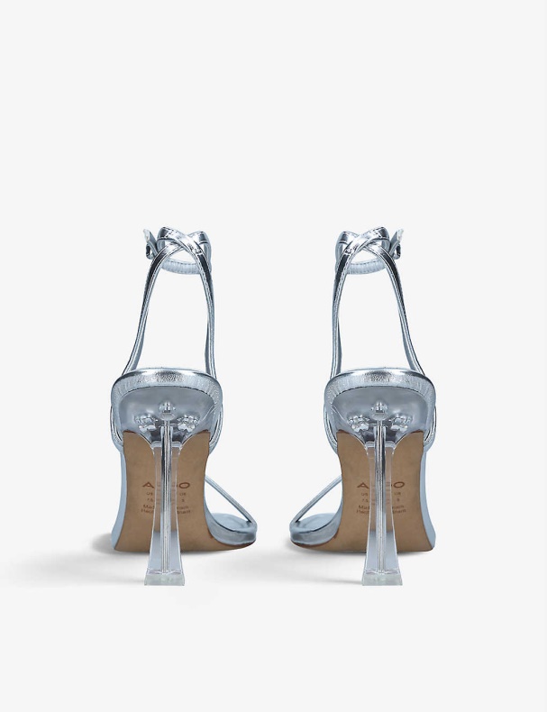 Vivanti Firkantede Sandaler I Imiteret Læder Med Stropper Aldo Fashion Sølv