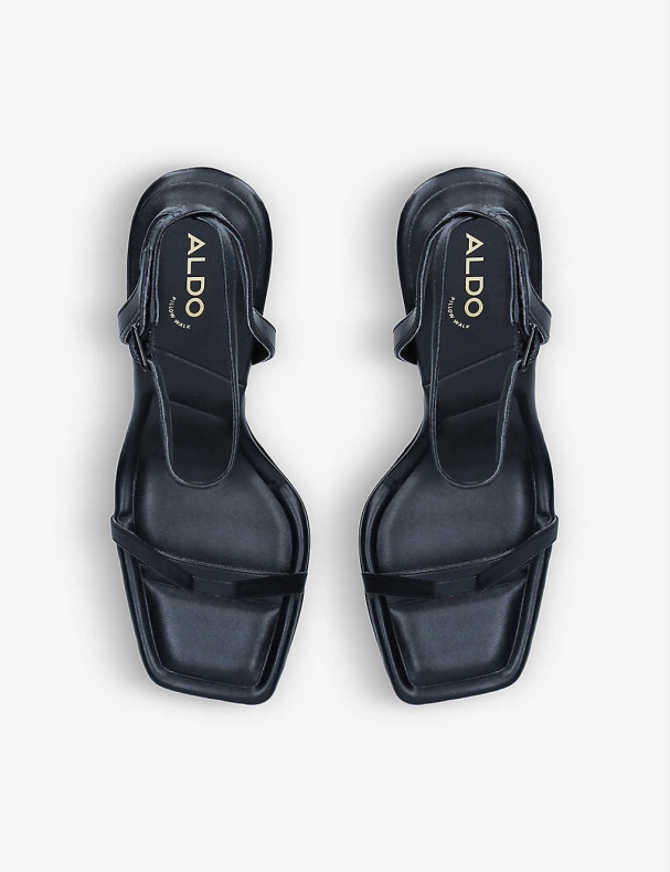 Vivanti Firkantede Sandaler I Imiteret Læder Med Stropper Fashion Aldo Sort