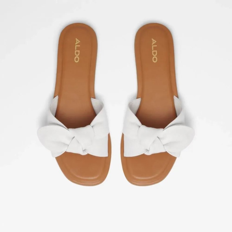 Hvid Aldo Fashion Abayrith Slip-on Sandal Slide Til Kvinder