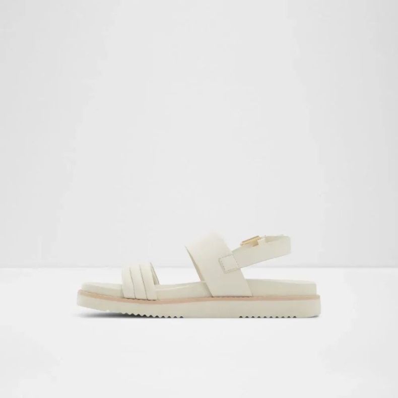 Adwerrandra Kvinders Flad Rem Sandal Aldo Mode Anden Hvid