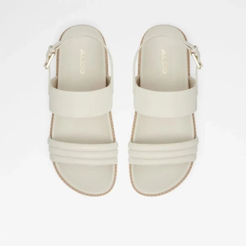 Adwerrandra Kvinders Flad Rem Sandal Aldo Mode Anden Hvid