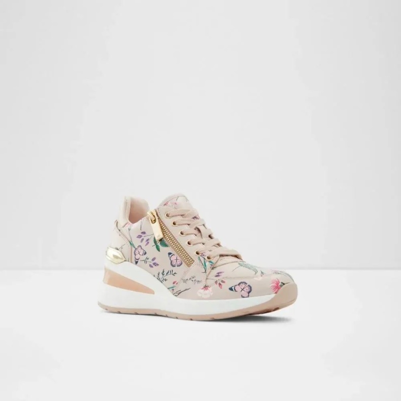 Aldo Adwiwiah Sneaker Med Snørebånd Til Kvinder I Lys Pink Mode