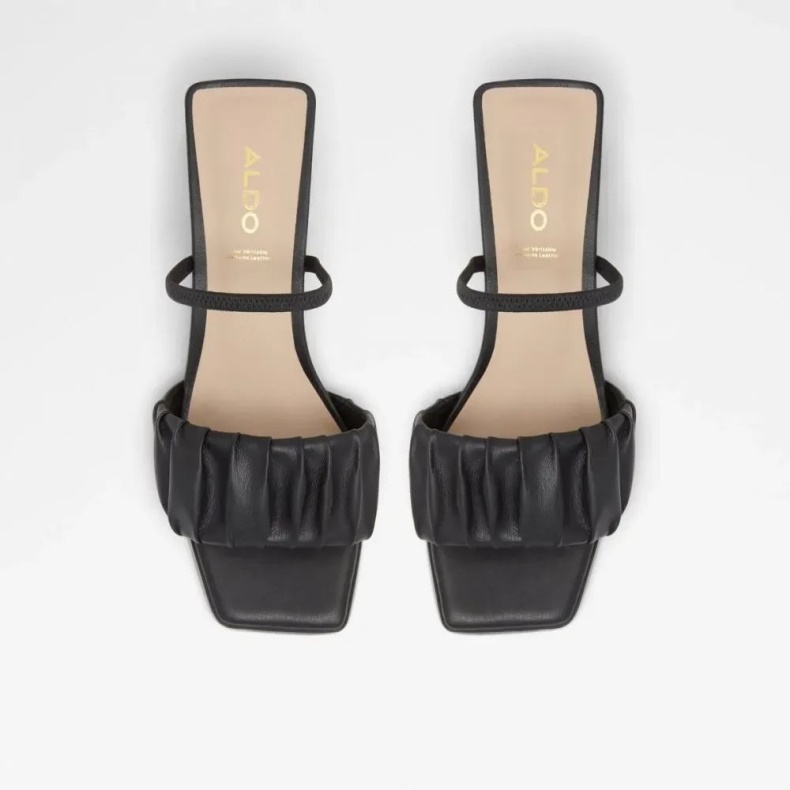 Mode Sort Adreran Dame Blokhæl Sandal Aldo