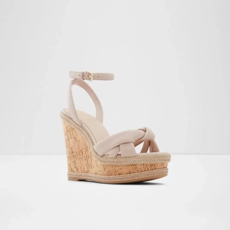 Lys Pink Mode Aldo Adrirawen Todelt Kilesandal Til Kvinder