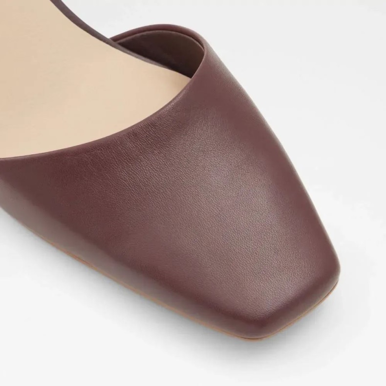 Aldo Fashion Afean Kvinders Spidse Tå Slip-on Hæl Mørkebrun