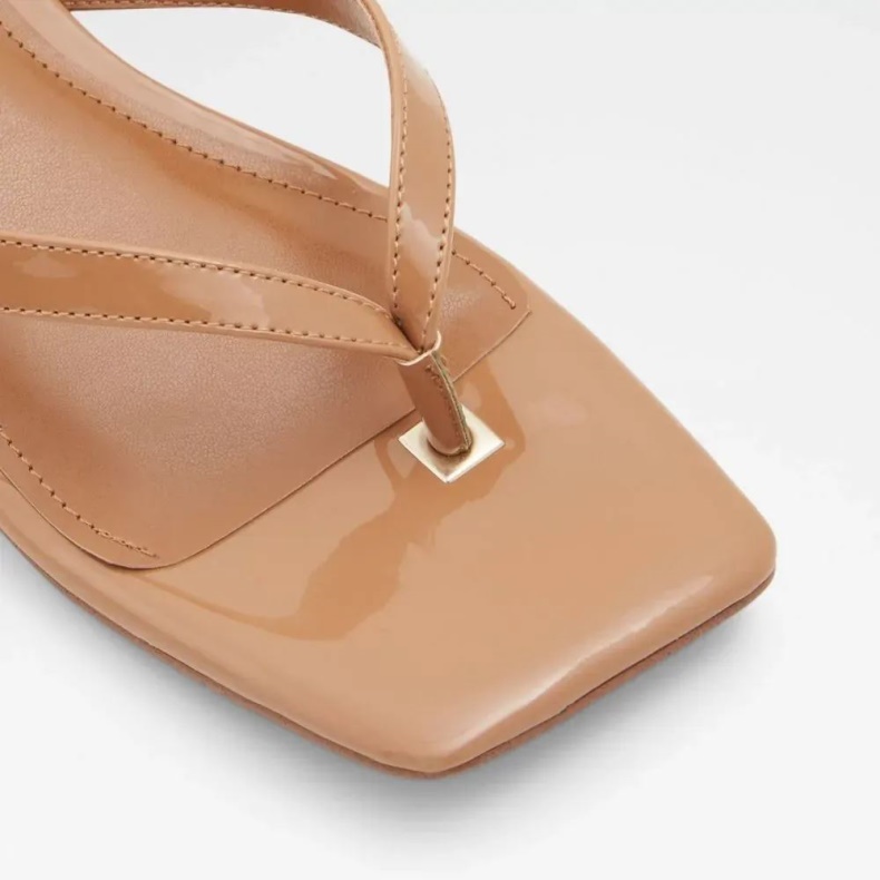 Mode Mørk-beige Aldo Agralella Sandal Med Blokhæl Til Kvinder