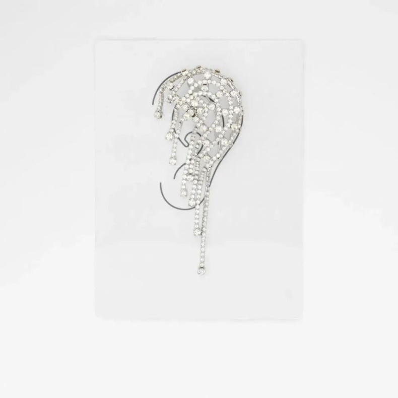 Aldo Fashion Sølv/klar Multi Alaya øreringe Med Tilbehør Til Kvinder