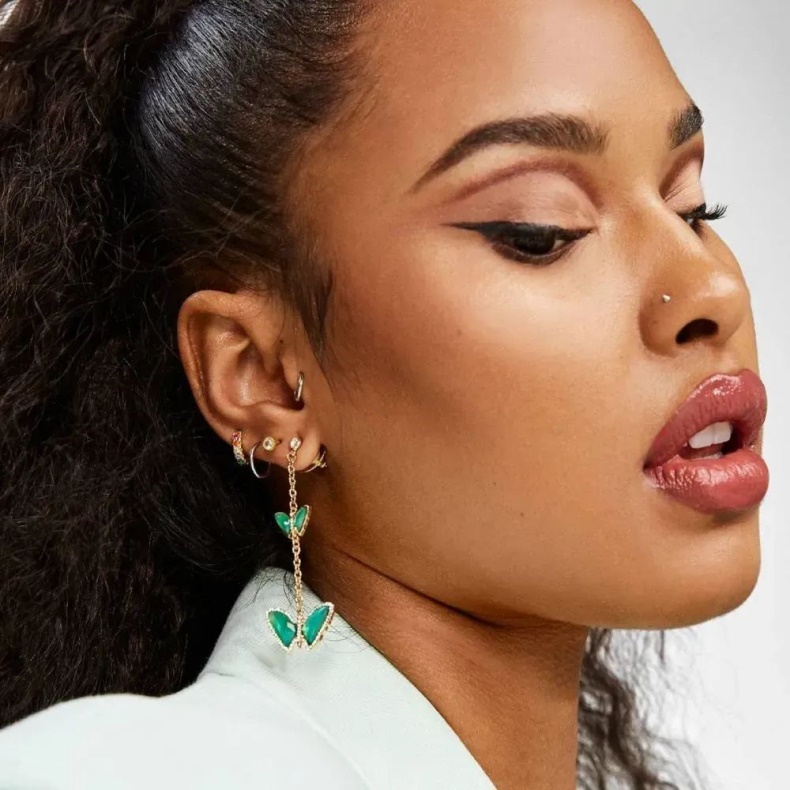 Alerelia Kvinders Tilbehør øreringe Aldo Mode Mellemgrøn