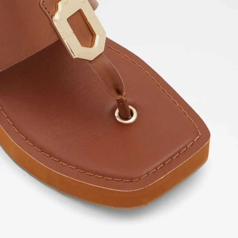 Aldo Cognac Mode Aminny Strandsandaler Til Kvinder