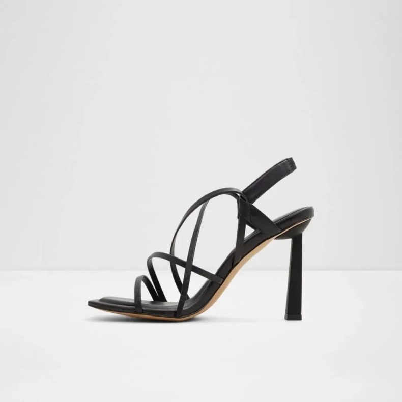 Mode Aldo Amilia Sandal Med Stropper Og Hæle Til Kvinder Sort