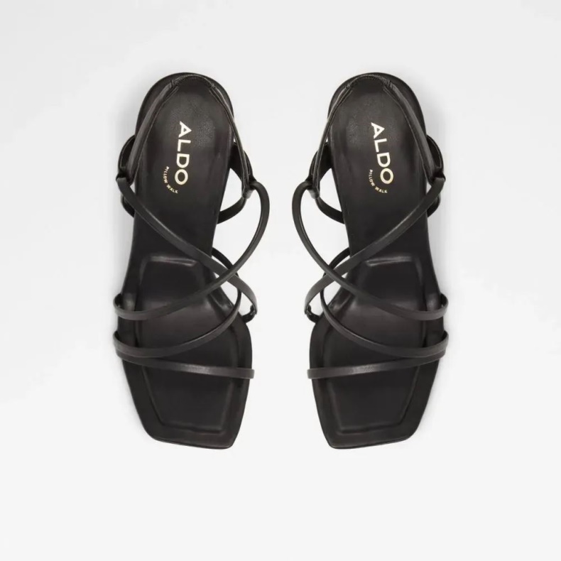 Mode Aldo Amilia Sandal Med Stropper Og Hæle Til Kvinder Sort