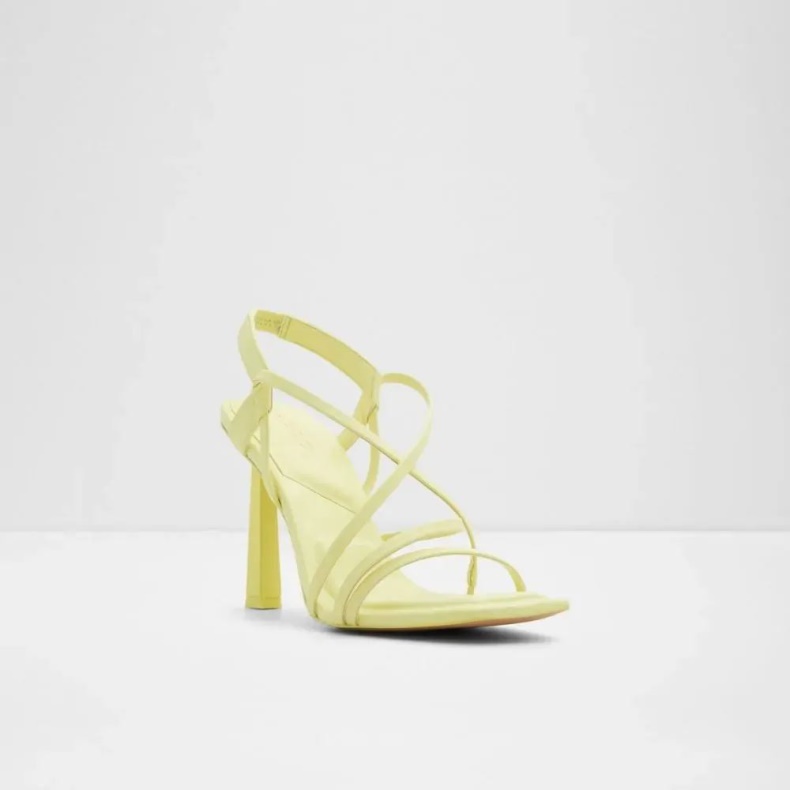 Mode Aldo Lysegul Amilia Sandal Med Stropper Og Hæle Til Kvinder