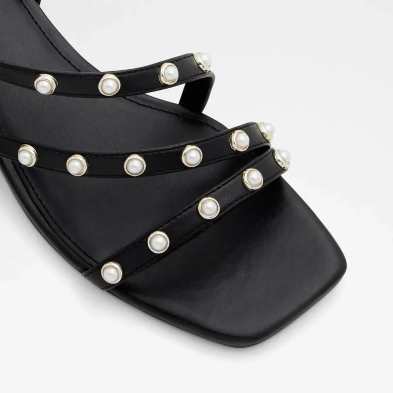 Aldo Sort Mode Asayweth Flad Sandal Med Slynge Tilbage Til Kvinder