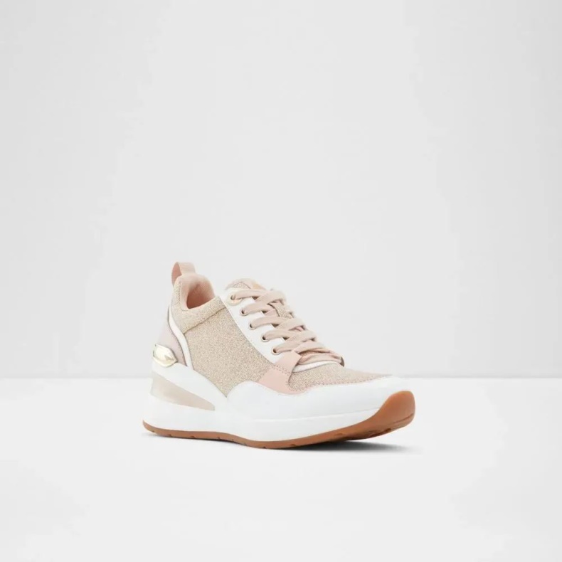 Aldo Fashion Asilahan Kvinders Wedge Sneaker Rosa-guld