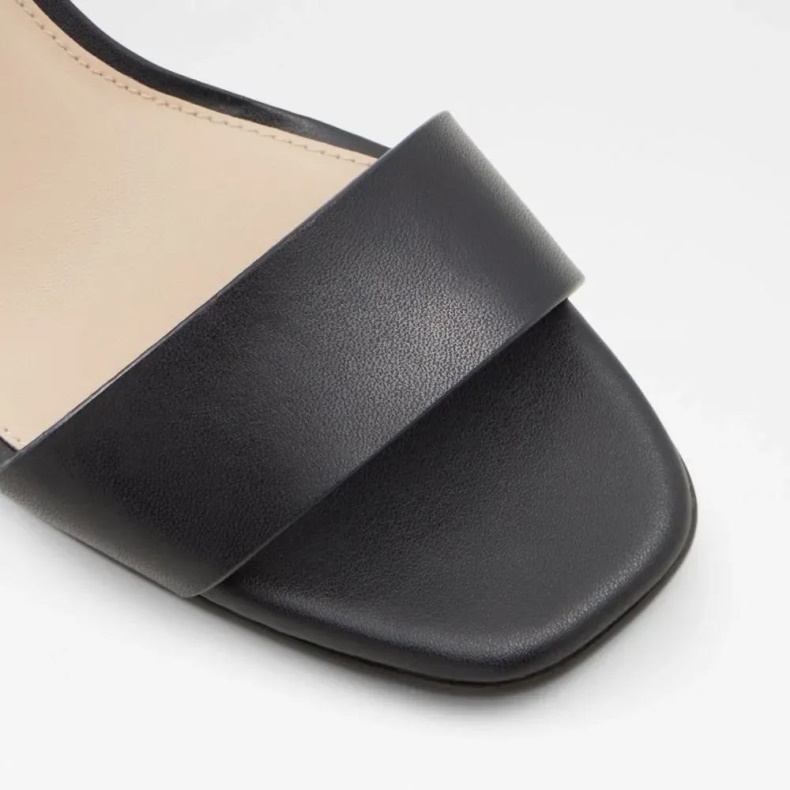 Aldo Fashion Sort Astaossa Sandal Med Blokhæl Til Kvinder