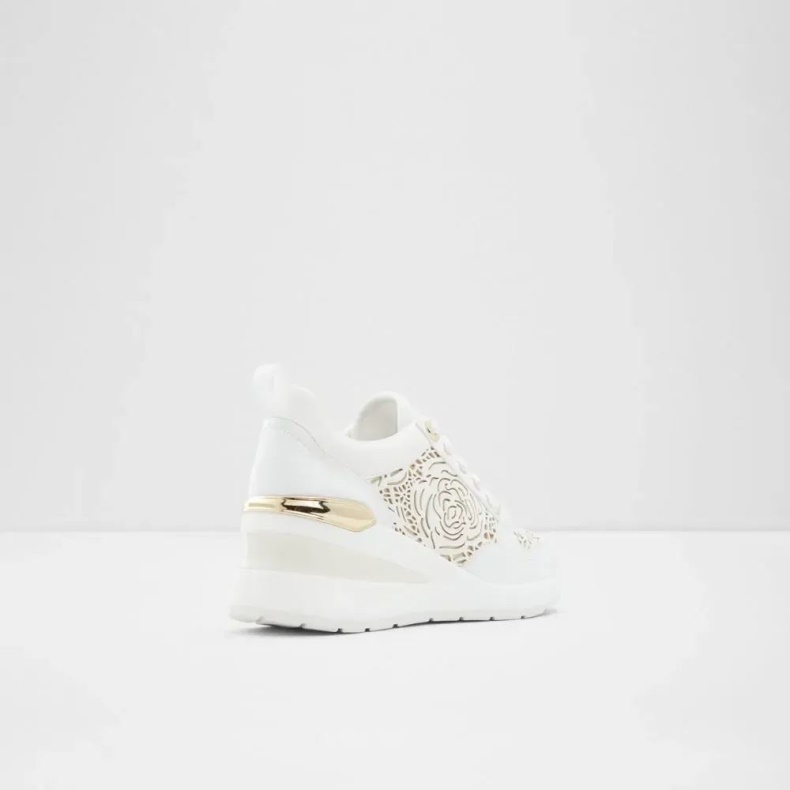 Asilahan Damesneaker Med Snøre I Kile Mode Aldo Anden Hvid