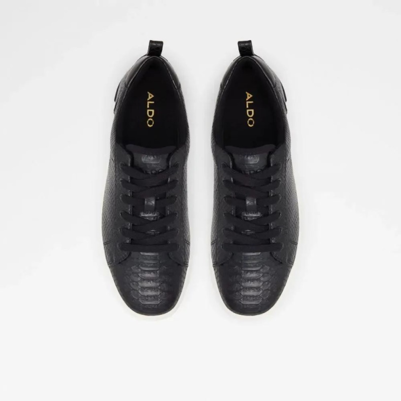 Sort Aldo Fashion Astalewen Damesneaker Med Snøre