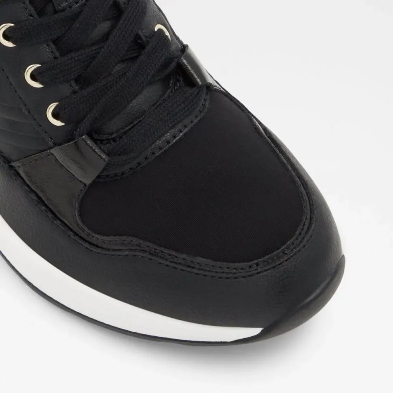 Sort Asilahan Kvinders Wedge Sneaker Fashion Aldo