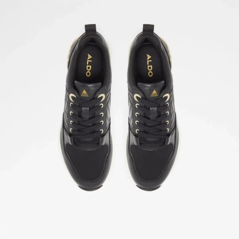 Sort Asilahan Kvinders Wedge Sneaker Fashion Aldo