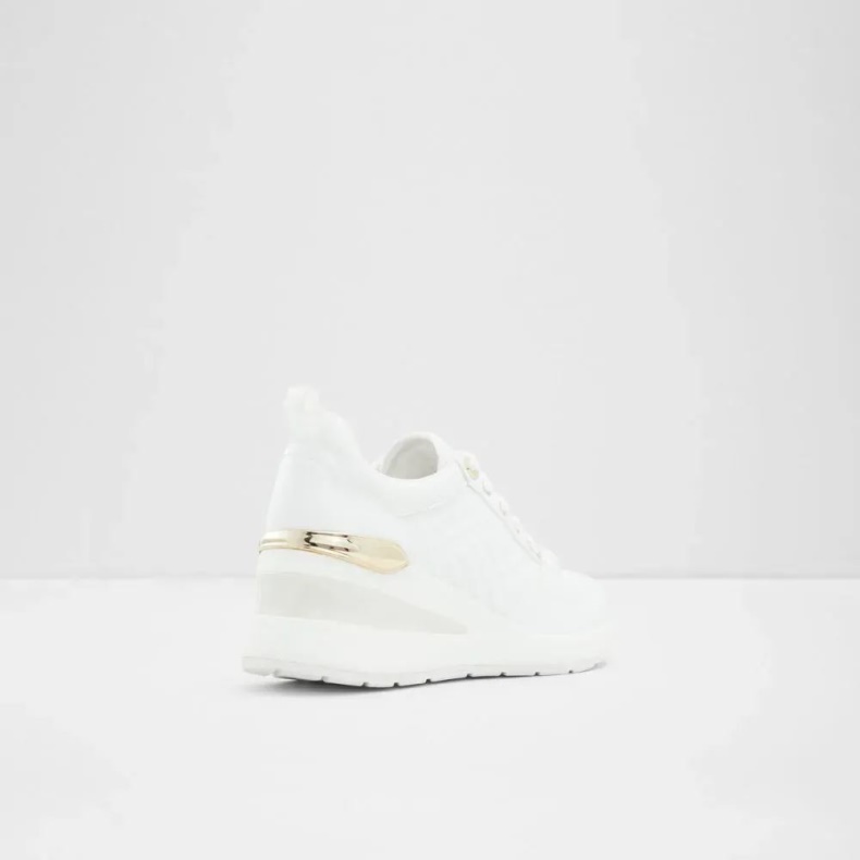 Hvid Mode Aldo Asilahan Sneaker Med Snørebånd Til Kvinder