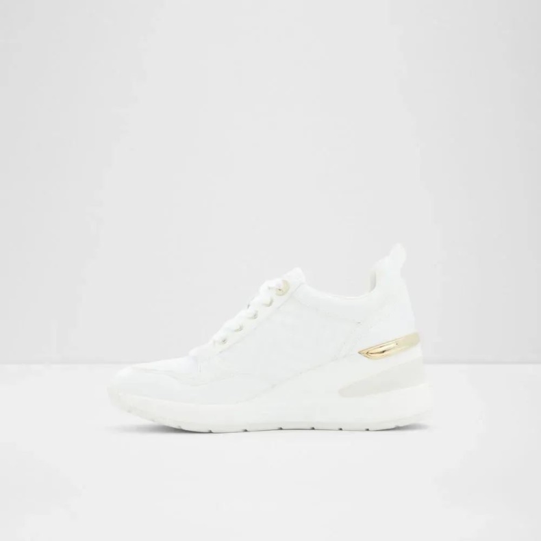 Hvid Mode Aldo Asilahan Sneaker Med Snørebånd Til Kvinder