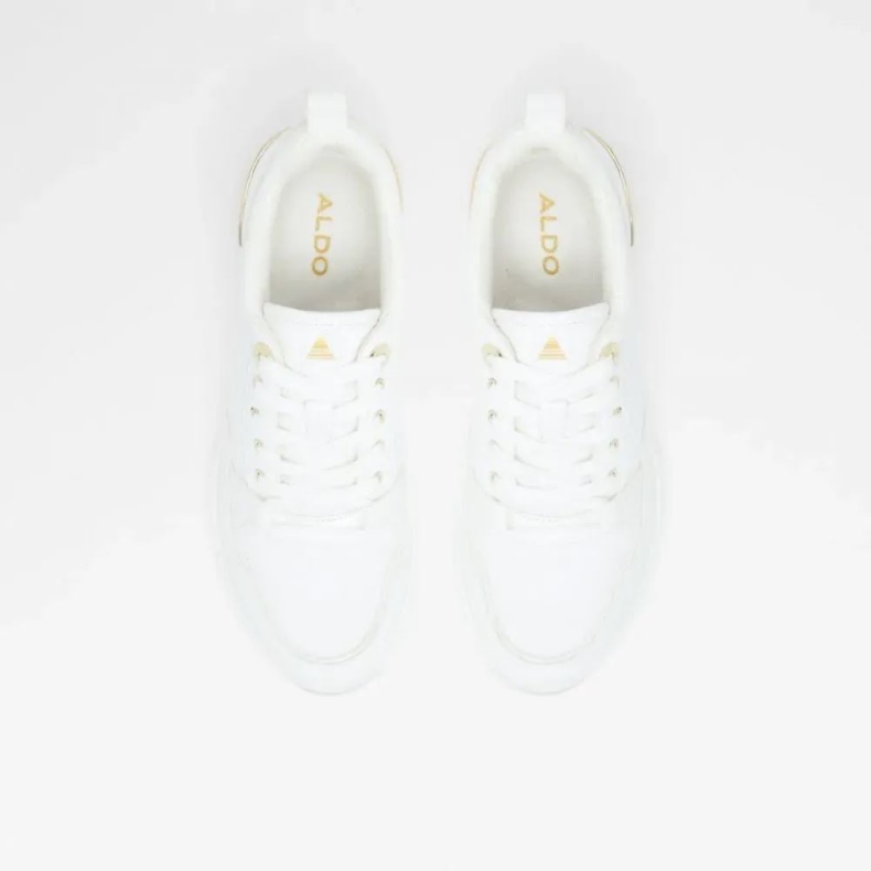 Hvid Mode Aldo Asilahan Sneaker Med Snørebånd Til Kvinder