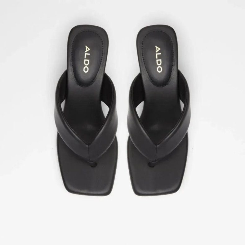Aldo Fashion Auday Sandal Med G-streng Til Kvinder Sort