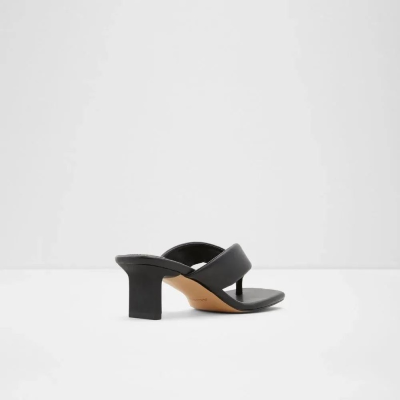 Aldo Fashion Auday Sandal Med G-streng Til Kvinder Sort