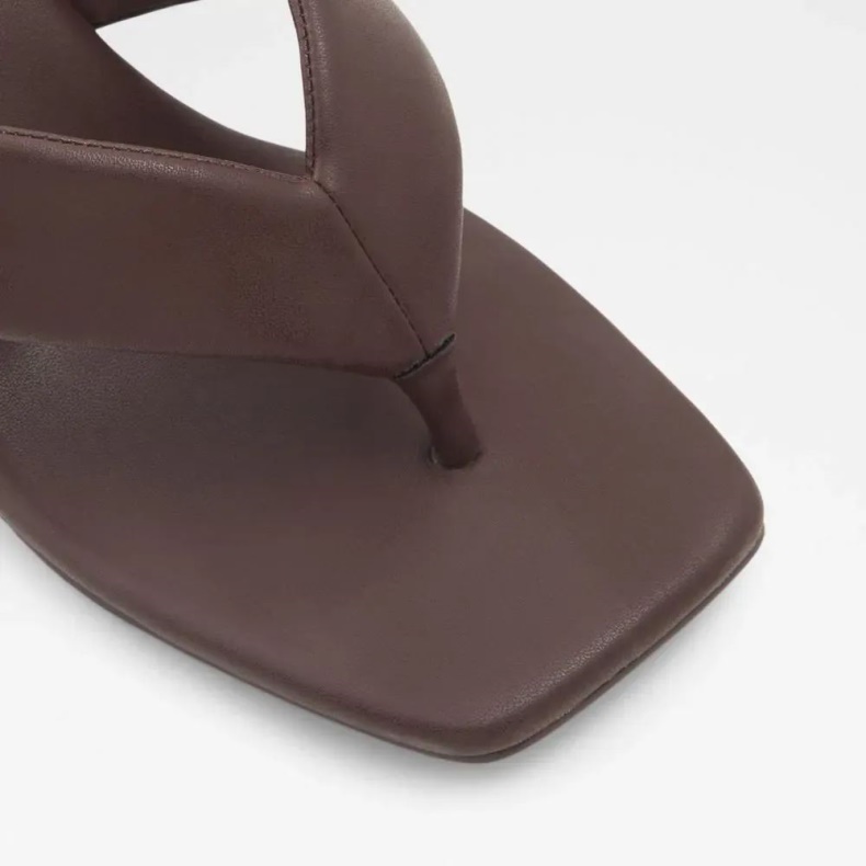 Aldo Fashion Auday Sandal Med G-streng Til Kvinder Mørkebrun