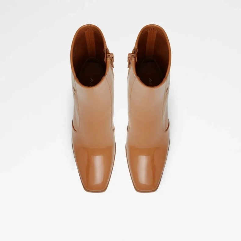 Mode Aldo Mørk-beige Audrella Ankelstøvle Med Blokhæl Til Kvinder