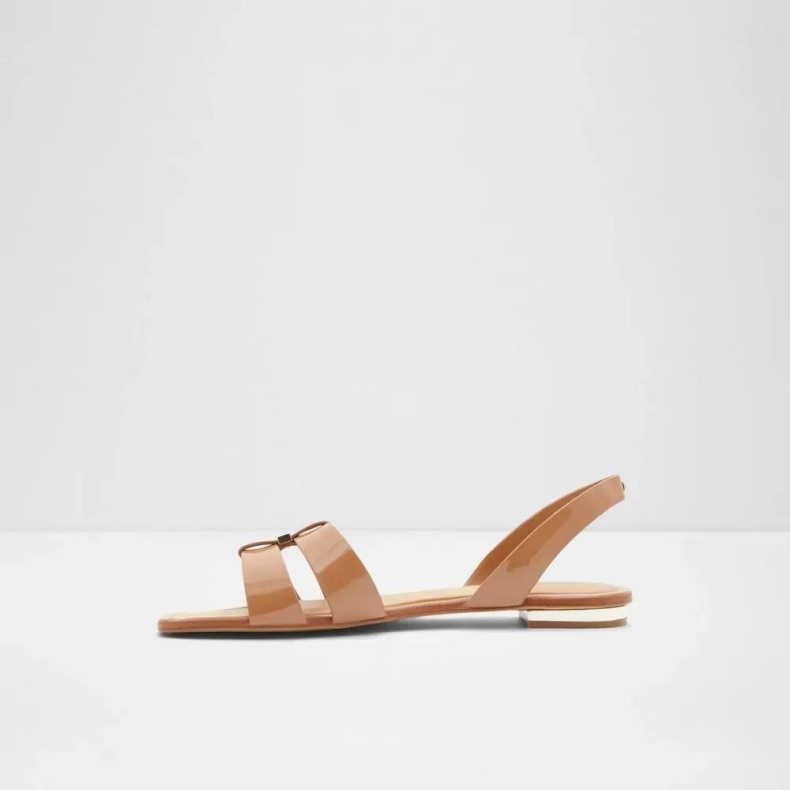 Aldo Fashion Balera Kvinders Flade Afslappede Sandal Mørk-beige