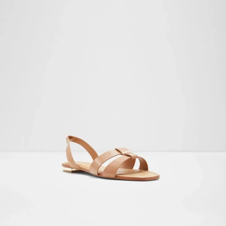 Aldo Fashion Balera Kvinders Flade Afslappede Sandal Mørk-beige