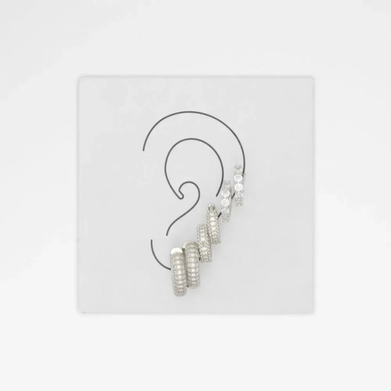 Babendra Tilbehør Til Kvinder øreringe Sølv/klar Multi Aldo Mode