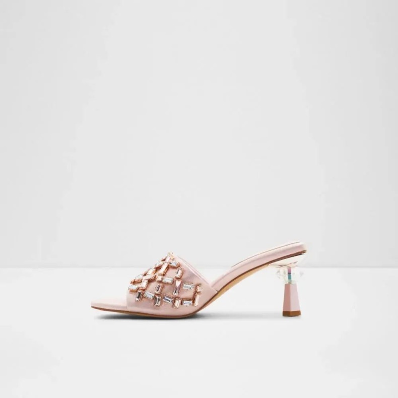 Lys-pink Berna Dame Slip-on Sandal Aldo Mode