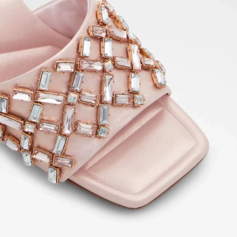 Lys-pink Berna Dame Slip-on Sandal Aldo Mode