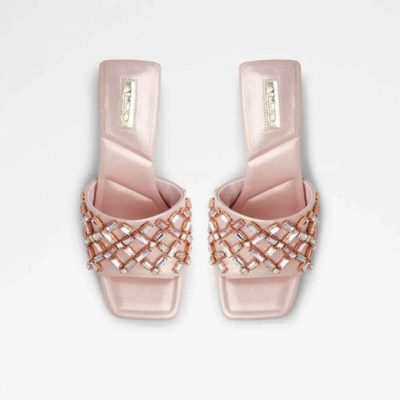 Lys-pink Berna Dame Slip-on Sandal Aldo Mode