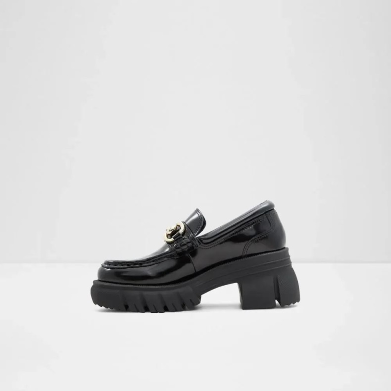 Bigwalk Kvinders Lug Sole Loafer Fashion Aldo Sort