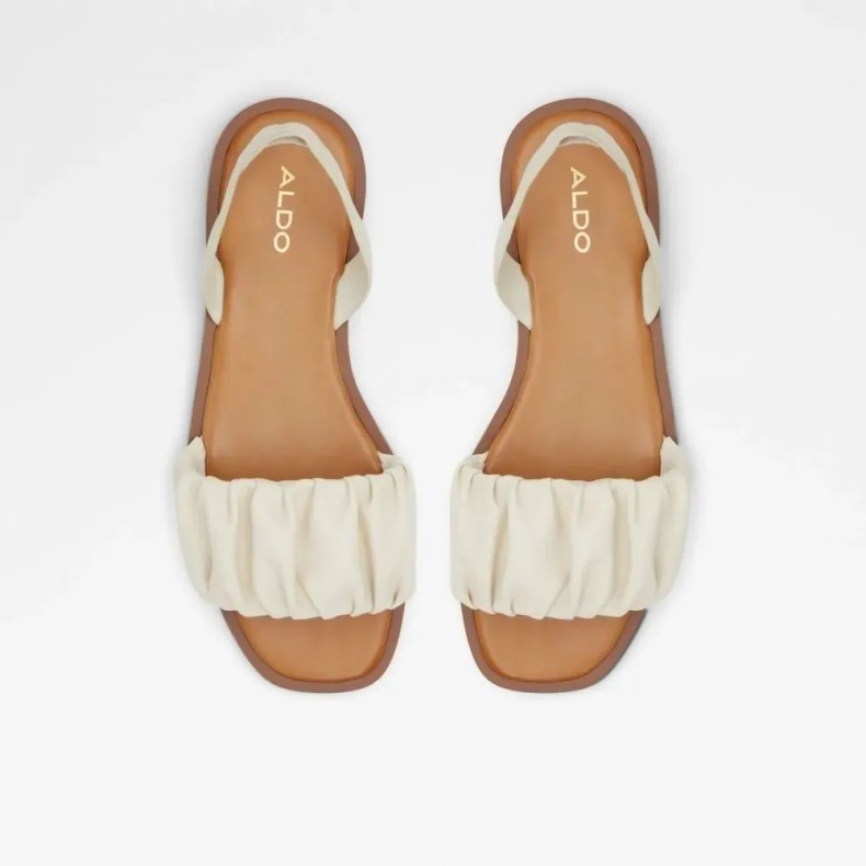 Brelden Kvinders Todelt Flad Sandal Aldo Mode Anden Hvid