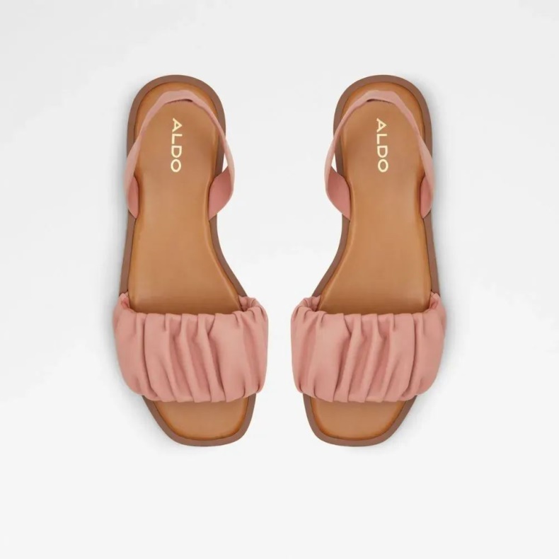 Lyserød Aldo Fashion Brelden Sandal Med Flade Hæle Til Kvinder