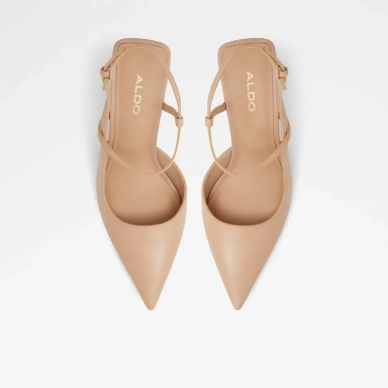 Brunette Kvinders Strappy Hæle Sko Knogle Aldo Mode
