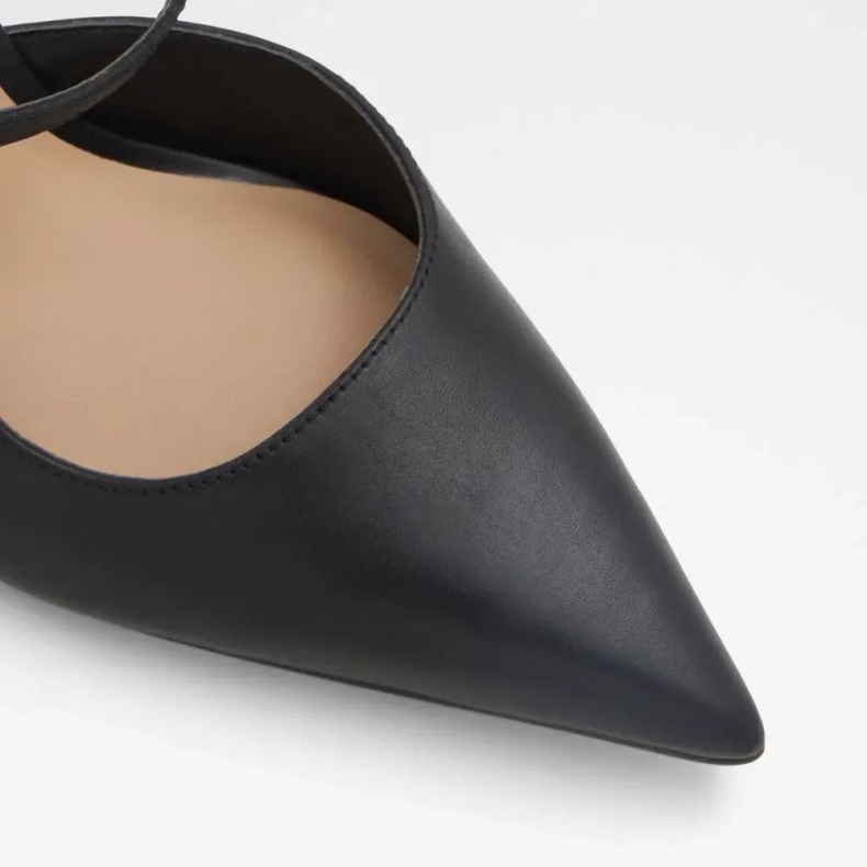 Mode Sort Aldo Brunette Sko Med Stropper Og Hæle