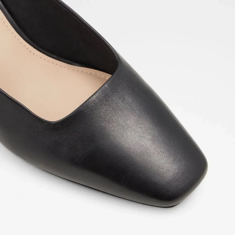 Mode Sort Breerwen Kvinders Firkantede Tå Blokhæl Mule Aldo