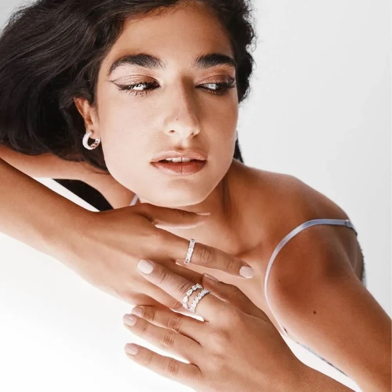 Mode Sølv/klar Multi Briolette Tilbehør Til Kvinder Ring Aldo